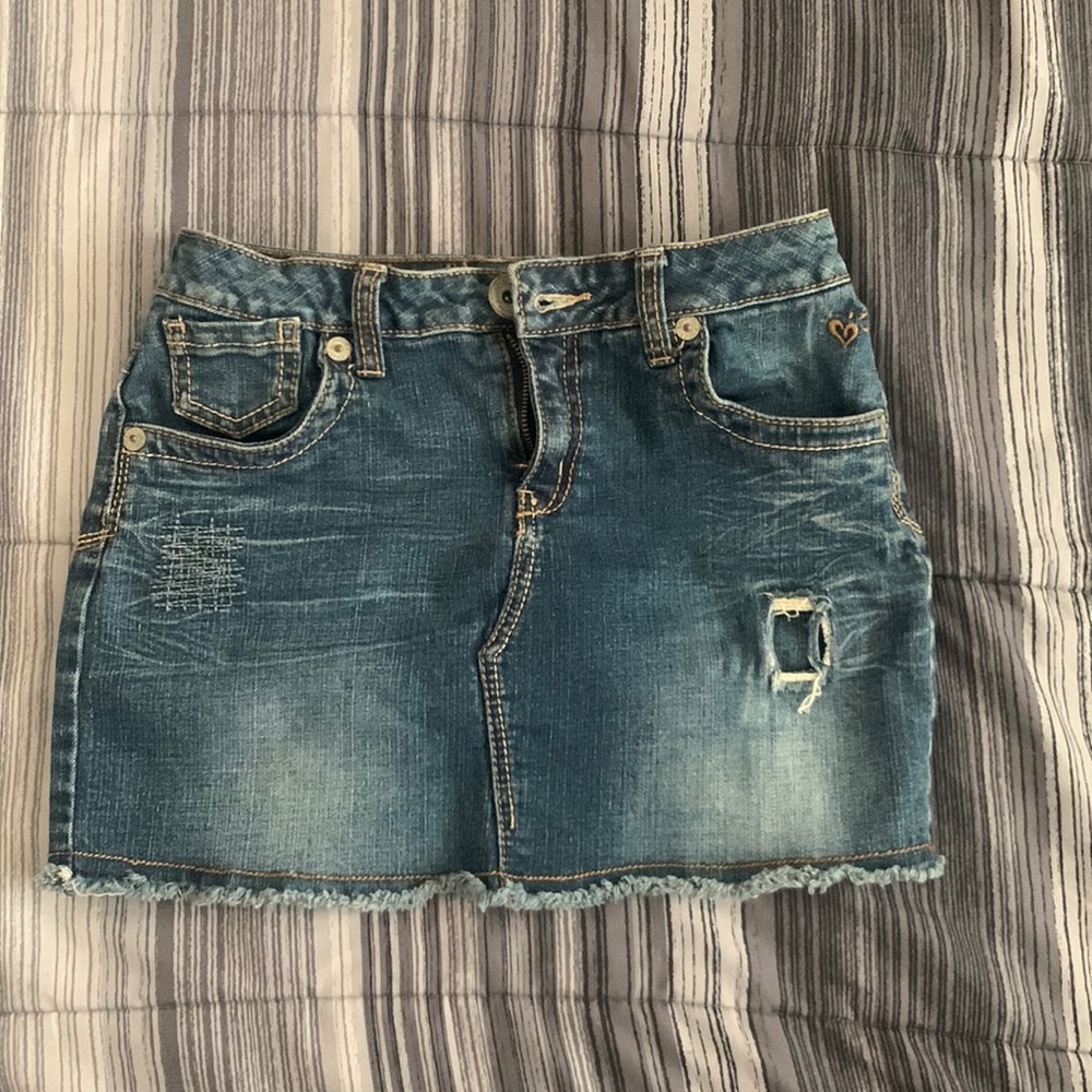 Vintage 2004 Justice Jean Shorts with Safety Shorts Inside